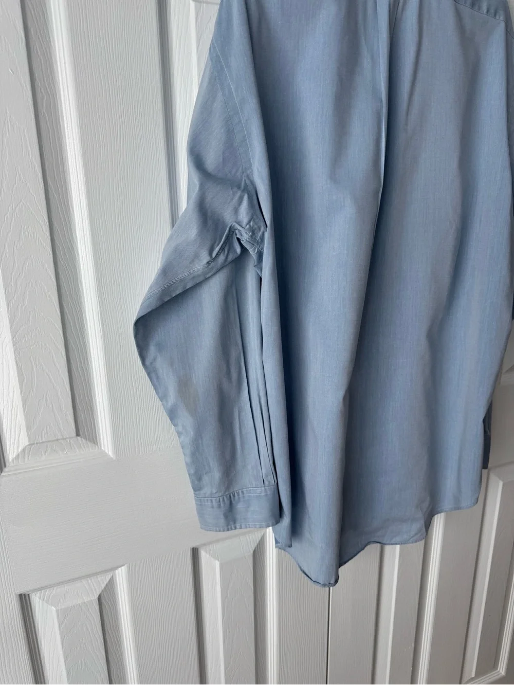 Polo Ralph Lauren Yarmouth Light Blue Dress Shirt 17 34 / 35 Vintage Malaysia
